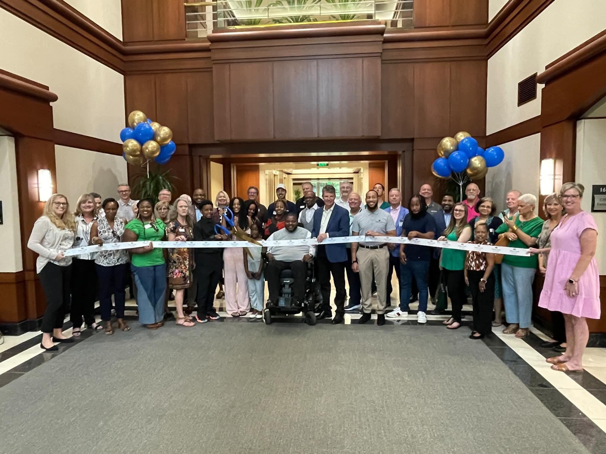 Lamont among attendees at a ribbon-cutting gathering